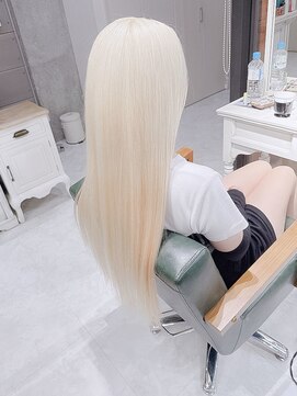 デイズ(days) 韓国ストレートロング/ホワイトブロンド