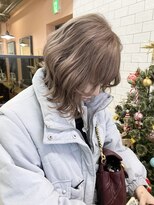 オーガニック リブ 川越(organic+live)&nbsp;★春◎小顔見せベージュワンレングス外はねボブ20代30代