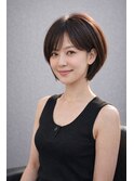 【KENJI】小顔見え丸みショートボブ20代30代40代