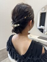 ユニカ オレ(UNIKA ore) 結婚式や二次会に!大人可愛いお呼ばれボブアレンジ