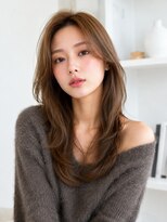 ラファンジュ ヘアー(Rohange hair)&nbsp;韓国風レイヤーカット/ミルクティーベージュ