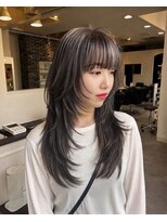 ユニ 心斎橋(Uni.) 心斎橋/韓国ヘア/レイヤーカット/髪質改善/顔周り/ブリーチ