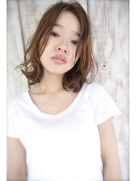 ロロ(ro-ro) 【恵比寿ro-ro】大人センターパートxモカベージュ