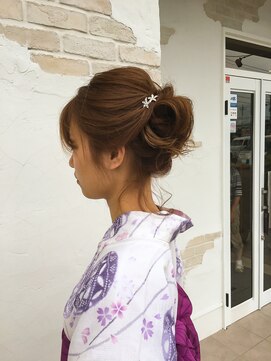 コジック ヘアアンドアイ(Cogic hair & eye) 10代20代和装可愛いナチュラルガーリールーズアレンジ