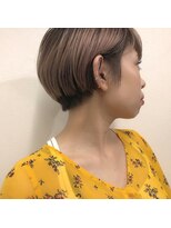 バングヘアーデザイン(BANG HairDesign) ハイトーンベージュ×ショート