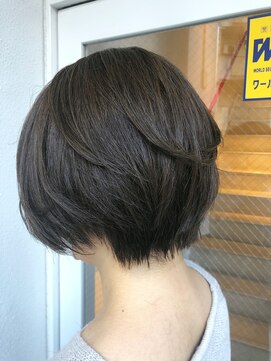 美容室 スタジアム(Stadium) グラボブ イルミナカラー オリーブブラウン