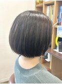 切りっぱなしボブ/マニッシュボブ/暗髪