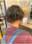 【メンズ】ツイストスパイラルパーマ×マッシュ