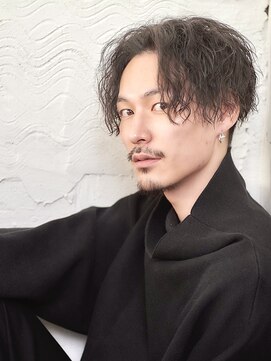 プログレスプラス センターパートアップバング ツーブロ刈り上げ ツイスパMIX