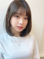 ハニーシブヤ(HONEY shibuya) 大人可愛い20代30代40代小顔内巻きボブ×オリーブベージュ