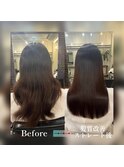 髪質改善ストレート　うねりや広がりが気になる方向け