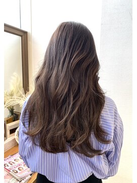 ロンドアベニール 北千住(Lond avenir) 【韓国ヘア】レイヤーロング　グレーベージュ　西田大樹
