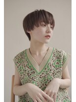 ムク 甲府(muku.)&nbsp;ミディアムヘア/斜めバング/グレージュカラー/甲府駅