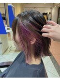 パープルイヤリングカラー