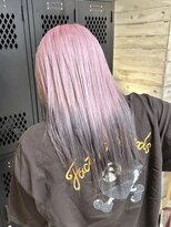 ヲタク(wotaku.)&nbsp;裾カラーエンドカラーピンクカラーハイトーンブリーチデザイン