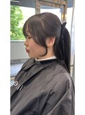 天神韓国ヘア/髪質改善/前髪カット/ブリーチなし/韓国風レイヤー