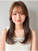 ##小顔前髪黒髪ボブワインレッドルフワンレンブルーカラー