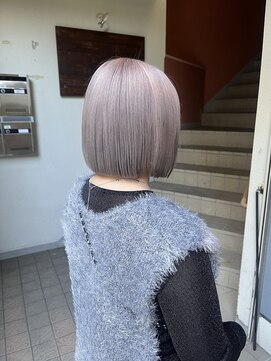 コレットヘアー ザモリオカ(Colette HAIR the MORIOKA) ♪ハイトーン×ピンクベージュ×切りっぱなしボブ♪