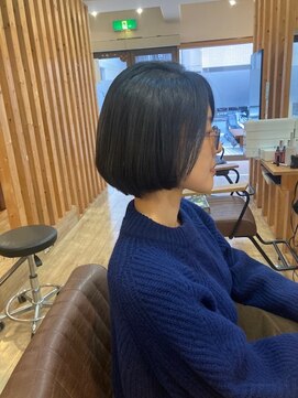 グランバイ アトリエドングリ(Grand × AtlierDonguri) お客様髪質改善データ1496(ボブ)