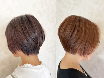 ヘア アンド メイク 風(Hair and Make)の写真/☆プライベート空間であなたに似合う白髪染め・白髪ぼかしを♪豊富なカラーで素髪の様に美しく透明感ＵＰ！