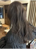 ブリーチなしダブルカラー暗髪グレー
