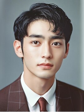 フレイムス ヘアアンドリラックス 大宮東口店(Frames) スーツにもおすすめ！パーマアップバング短髪センターパート