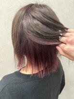 テーラヘアー つくば研究学園店(TELA HAIR)&nbsp;インナーピンクカラー【TELA HAIR つくば研究学園】