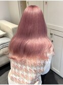 12921ホワイトピンクラベンダーミルクティー髪質改善韓国風巻き