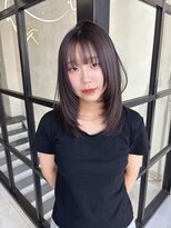 メゾンハル(Maison HALU)&nbsp;色落ちまで可愛いグレーカラー×ミディアムレイヤー