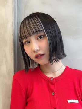 ロンド ストラーダ 心斎橋(Lond strada) レイヤーボブ×ハイトーン[心斎橋/髪質改善]