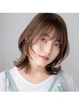 モンド ヘアクリエーション 西田店(monde hair creation)&nbsp;【monde】外ハネボブ×シースルーバング×ショコラブラウン