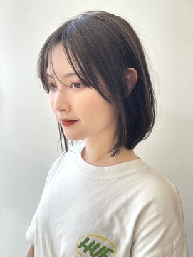 フォト 新宿(foto) ボブ/暗めカラー/オリーブグレージュ