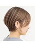 [脱白髪染め]カット+カラー+お試し白髪ぼかしハイライト+シルクトリトメント