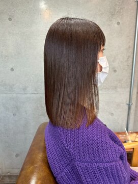 ムード(MOOD,) 暗めカラー/グランマッシュ[レイヤーカット/髪質改善/銀座]