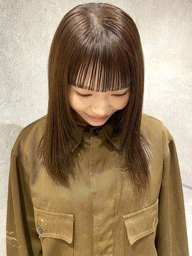 ラミエバイメルト 下北沢(lamie by melt) 花田/暗めカラーアッシュブロンドオリーブグレー下北沢レイヤー