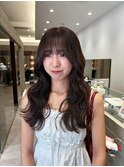 ブリーチ無しグレージュカラー