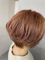 シア(sia)&nbsp;ピンクベージュショートショートボブbobハイトーンブリーチ