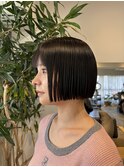 切りっぱなしボブ