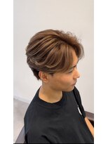 オーシャントーキョー 仙台(OCEAN TOKYO)&nbsp;フェザーショートニュアンスパーマセンターパートツーブロック