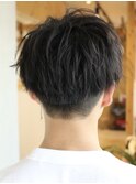 那覇/刈り上げセンターパート/波巻きツイストスパイラル