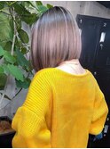 妊婦さんに人気のボブの鳴海流バレイヤージュ