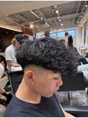 MEN’S HAIR/波巻ツイストスパイラル/フェザーパーマ/眉毛/渋谷
