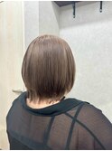 ブリーチ透明感ミルクティー◎愛されレイヤー小顔カット