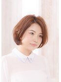 大人かわいいナチュラルボブ