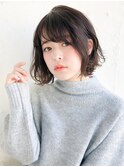 似合わせショート 流しバング