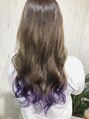 ネイビー(hair salon NAVY)&nbsp;ルーズ系スーパーロング&パープルグラデーション