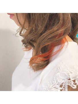 ヘアーアンドメイク ドレス(DRESS) インナーカラー　バレンシアオレンジ
