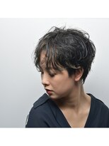 ファースト 吉祥寺(FIRST KICHIJOJI)&nbsp;ショート　ハイライト　大人グレージュ　【FIRST】..毛先パーマ