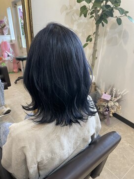 ルリノエ(RURINOE) ブルー×シルバーブラック