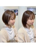 くびれショート メルティカラー 髪質改善